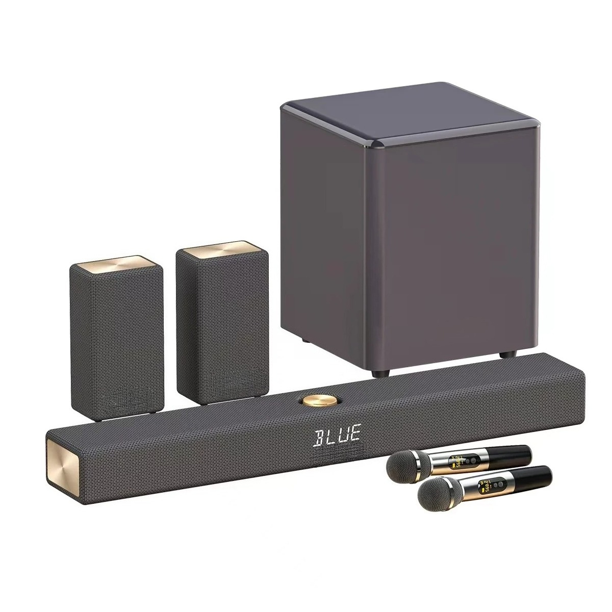 Soundbar With Wireless Subwoofer 5.1Ch - شريط صوت للمسرح المنزلي 5.1CH مع