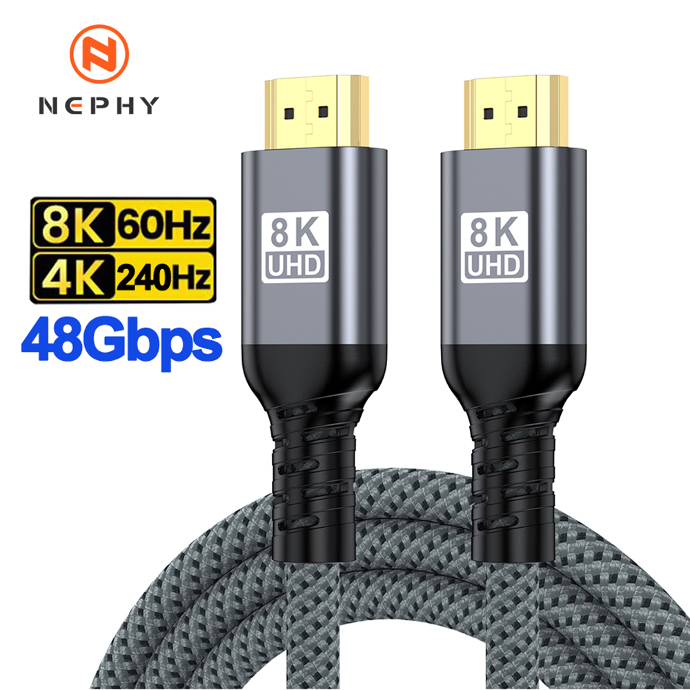 Hdmi 2.1 Cable 8K 60Hz 48Gbps Earc - كابل HDMI 2.1 بطول 5م 7م