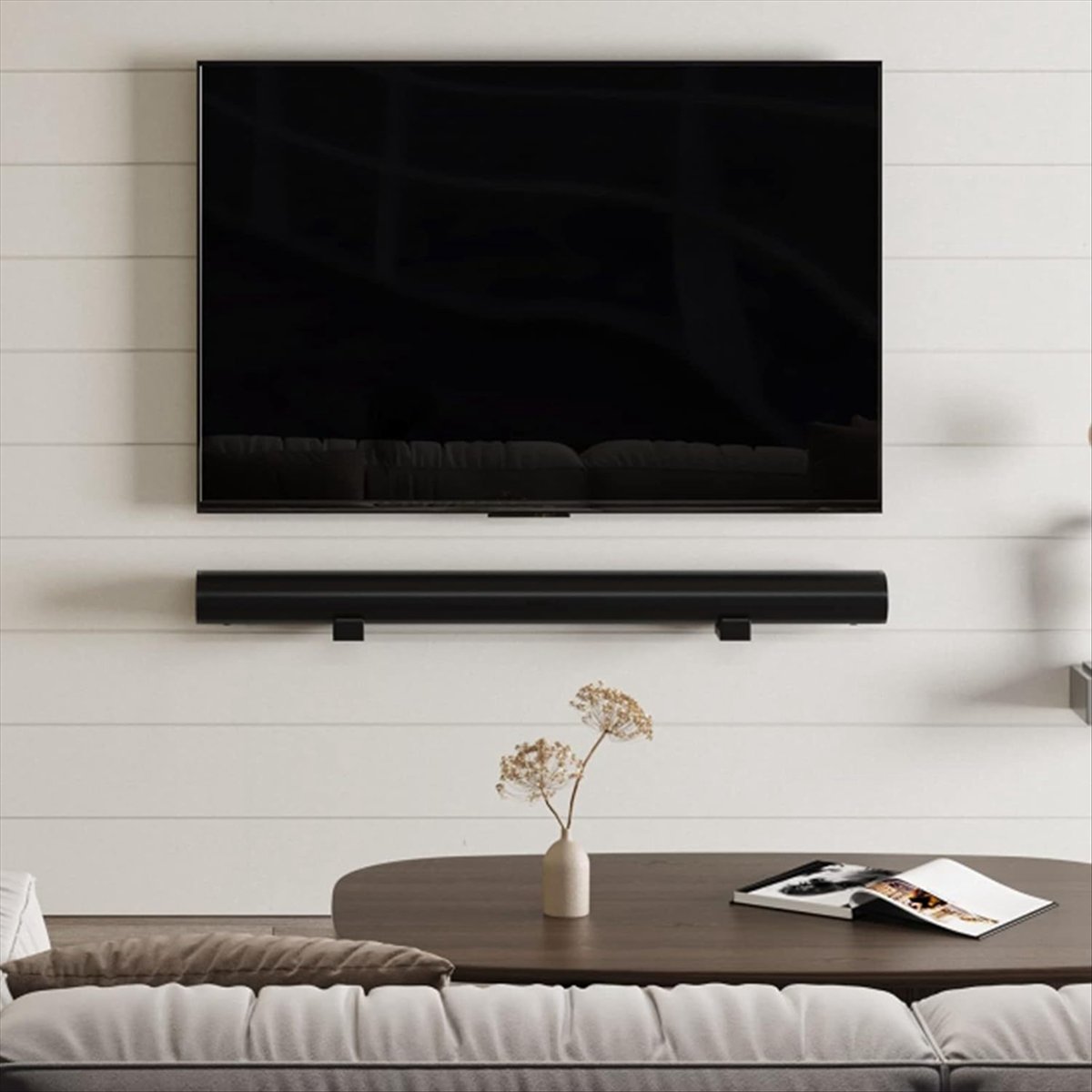 Soundbar Wall Mount Bracket Universal - حامل جداري عالمي قابل لتعديل العمق