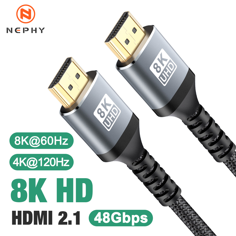 Hdmi 2.1 Cable 8K 60Hz 48Gbps Earc - كابل HDMI 2.1 بدقة 8K، سرعة