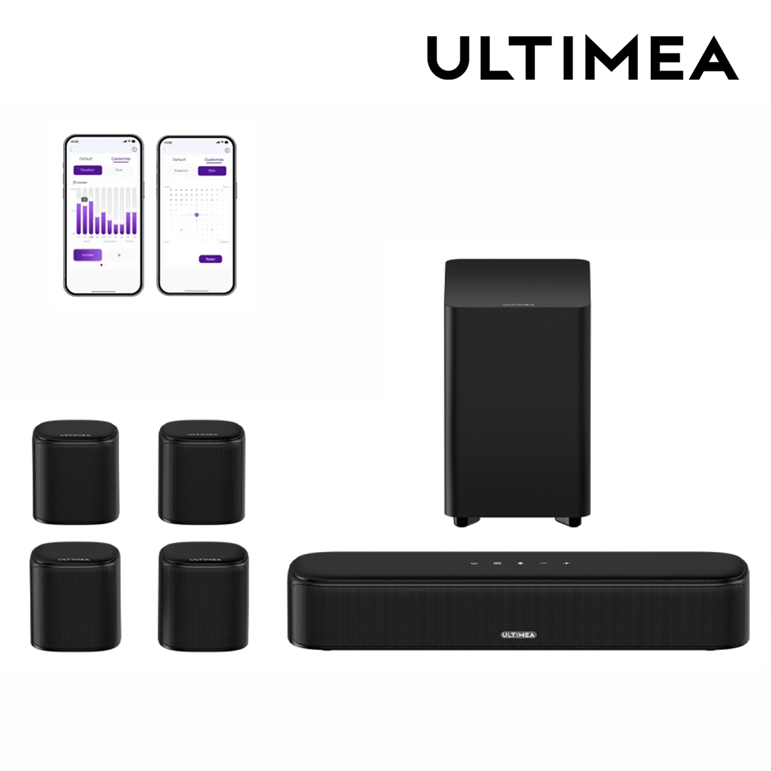 Home Theater System 7.1 Surround Sound - نظام ULTIMEA 7.1 قناة Sound Bar