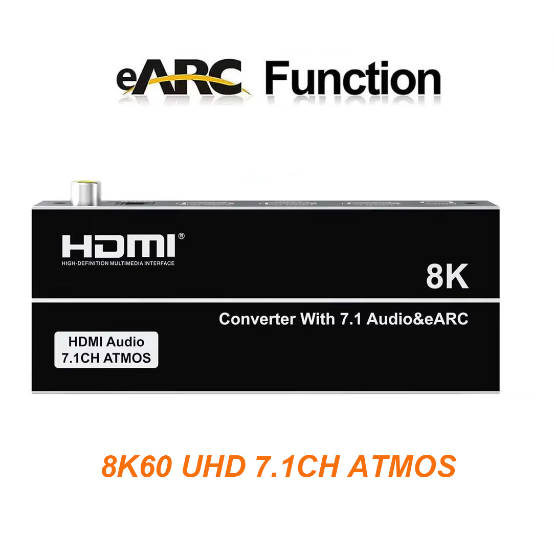 Dolby Atmos Soundbar Hdmi Earc - محول صوت HDMI EARC بدقة 8K