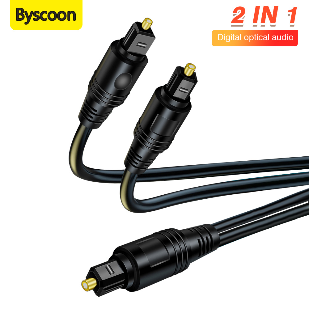 Optical Audio Cable Toslink Gold Plated - 1 إلى 2 Toslink كابل الصوت