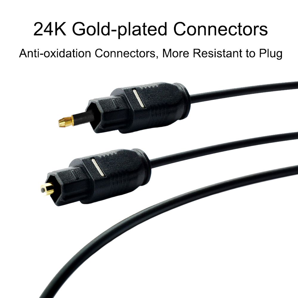 موصل مطلي بالذهب 3.5 مم إلى كا - مراجعة Optical Audio Cable Toslink Gold Plated وسعره