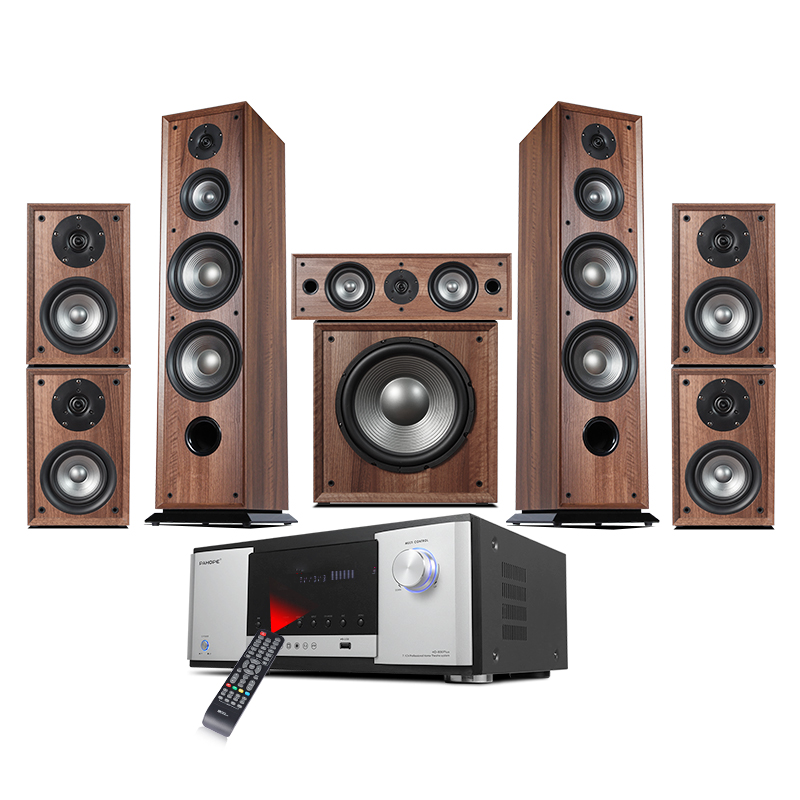 نظام مسرح منزلي خشبي 7.1 قناة  - مراجعة Home Theater System 7.1 Surround Sound وسعره