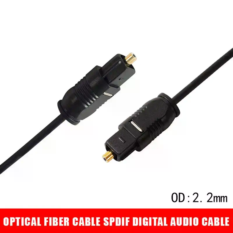 كابل صوت رقمي بصري مطلي بالذهب - مراجعة Optical Audio Cable Toslink Gold Plated وسعره