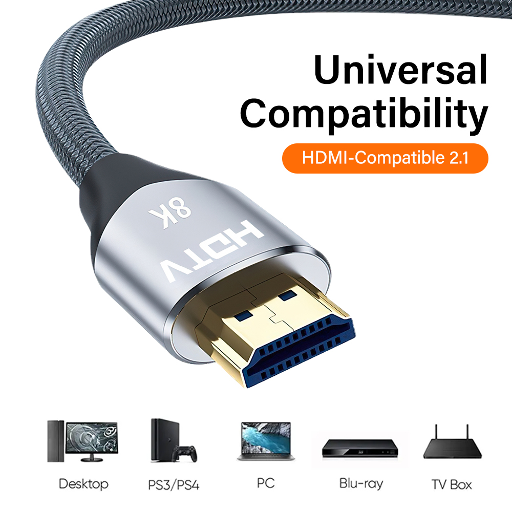 كابل HDMI 2.1 بدقة 8K، سرعة نق - مراجعة Hdmi 2.1 Cable 8K 60Hz 48Gbps Earc وسعره