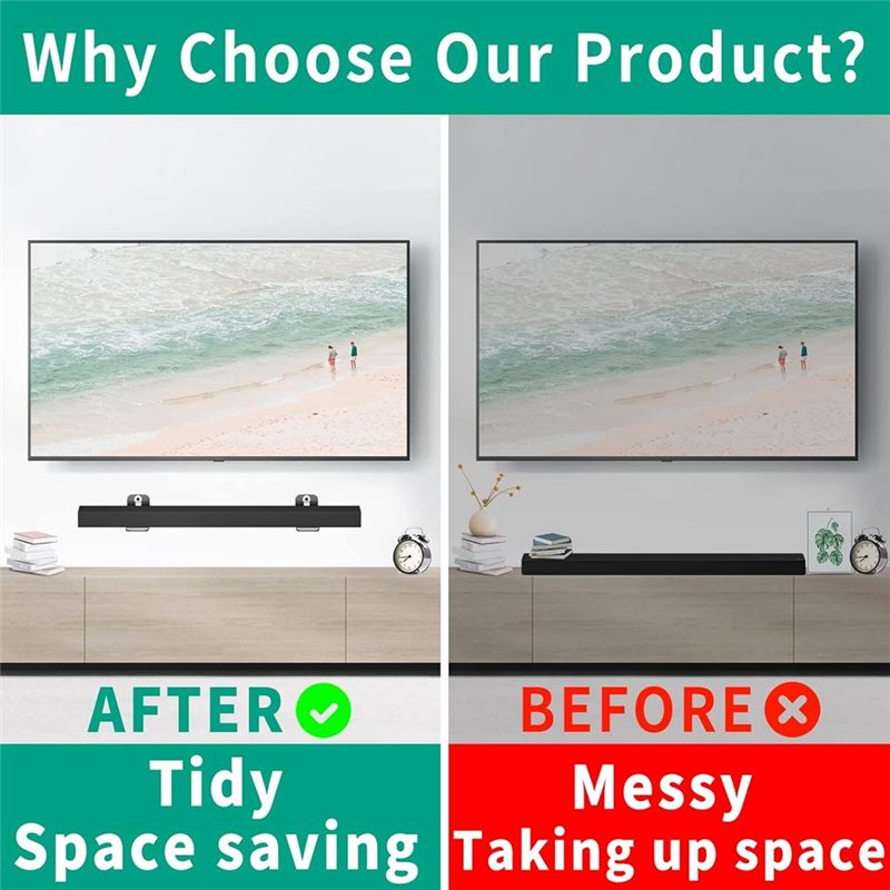 مجموعة تثبيت حائط عالمية للساو - مراجعة Soundbar Wall Mount Bracket Universal وسعره
