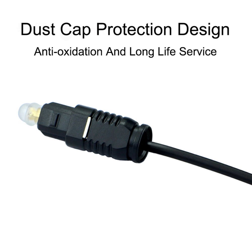 كابل صوتي رقمي مطلي بالذهب من  - مراجعة Optical Audio Cable Toslink Gold Plated وسعره