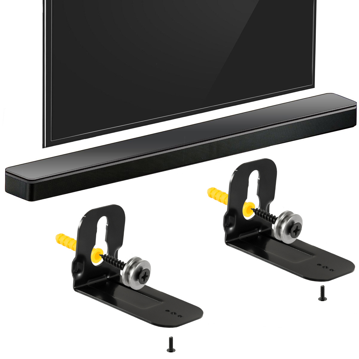 قطعتان من حامل تثبيت مكبر الصو - مراجعة Speaker Wall Ceiling Mount Bracket وسعره