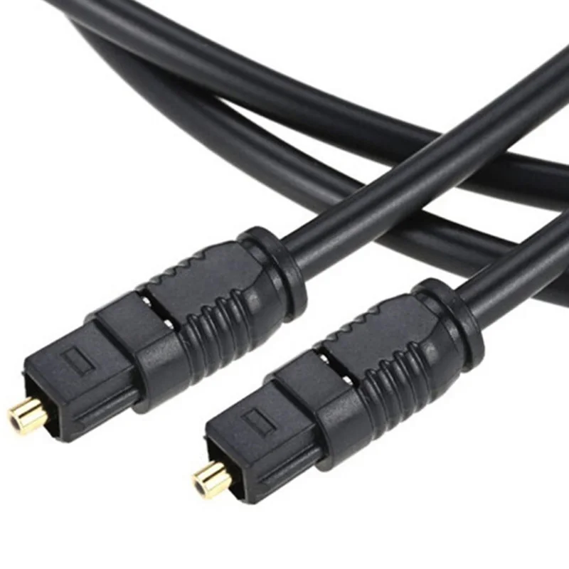كابل صوت رقمي من الألياف الضوئ - مراجعة Optical Audio Cable Toslink Gold Plated وسعره