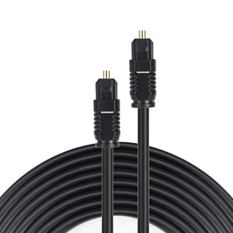 كابل صوت رقمي من الألياف الضوئ - مراجعة Optical Audio Cable Toslink Gold Plated وسعره