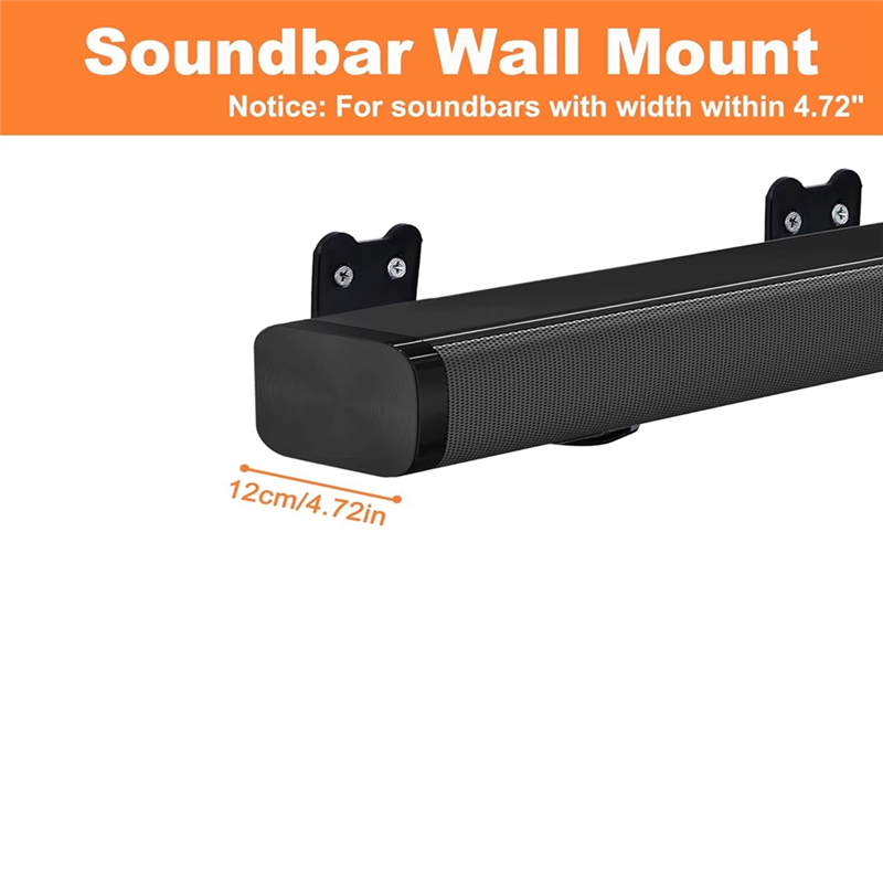 ABXD نوع عالمي 4.72 بوصة شريط  - مراجعة Soundbar Wall Mount Bracket Universal وسعره