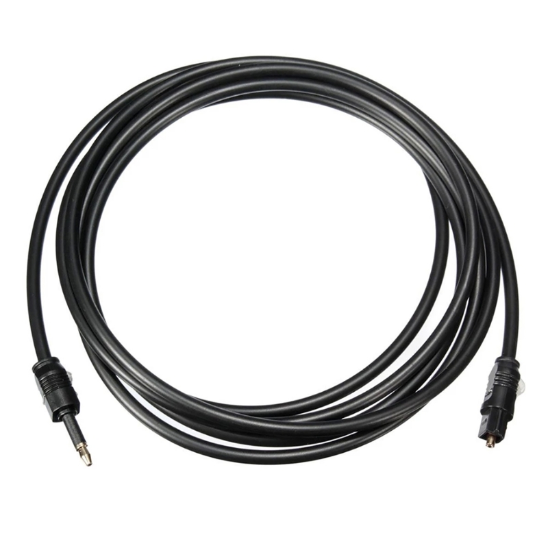 3.5 مللي متر كابل بصري رقمي To - مراجعة Optical Audio Cable Toslink Gold Plated وسعره