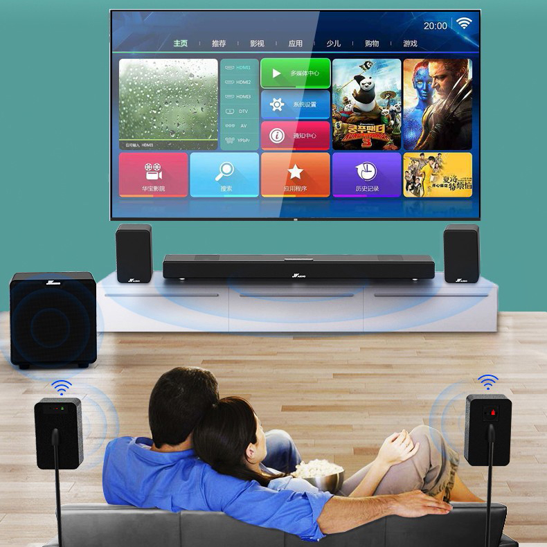 نظام صوت محيطي لاسلكي عالي الد - مراجعة Home Theater System 7.1 Surround Sound وسعره