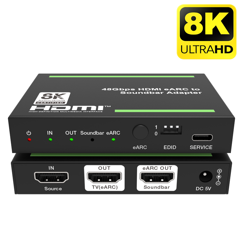 محول صوت QiRT 8K HDMI 2.1 EARC - مراجعة Dolby Atmos Soundbar Hdmi Earc وسعره