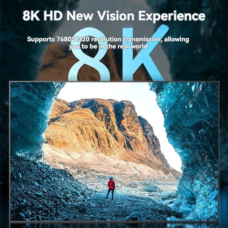 كابل HDMI متوافق مع دقة 8K، يد - مراجعة Hdmi 2.1 Cable 8K 60Hz 48Gbps Earc وسعره