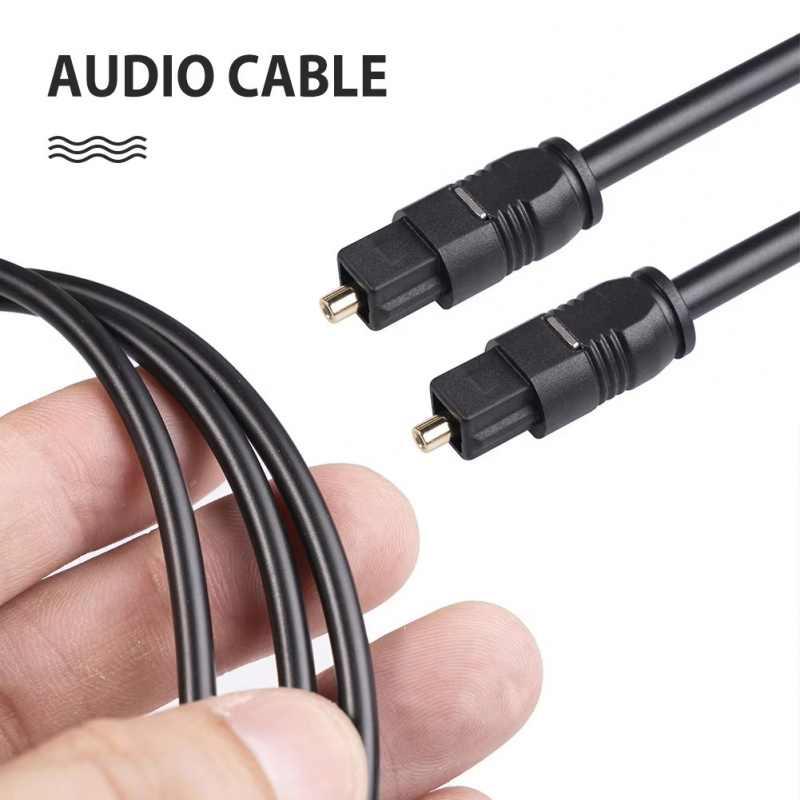 1/2/3 قطع، كابل SPDIF MD DVD ع - مراجعة Optical Audio Cable Toslink Gold Plated وسعره