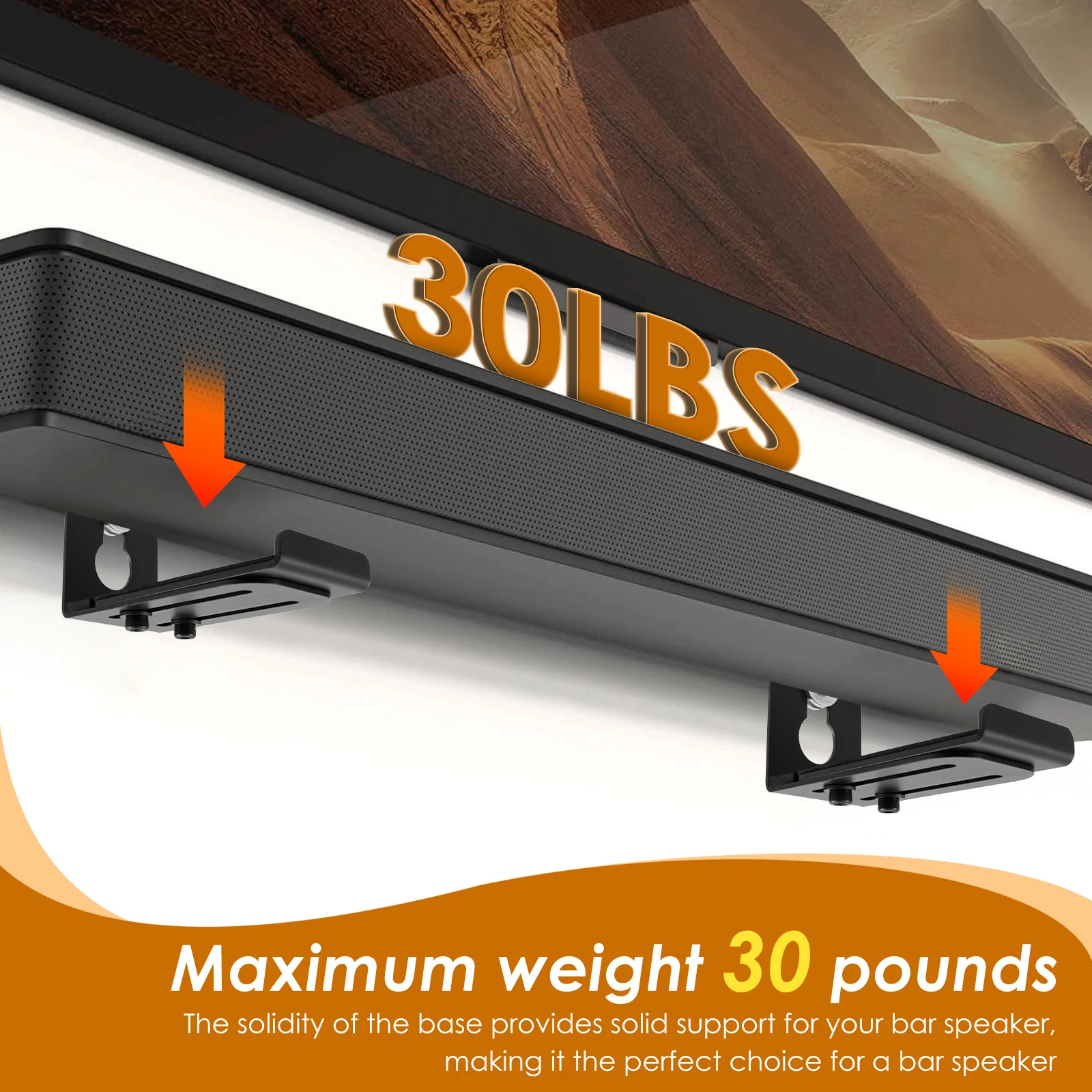 قضيب الصوت جبل جدار قوس سهلة ا - مراجعة Soundbar Wall Mount Bracket Universal وسعره