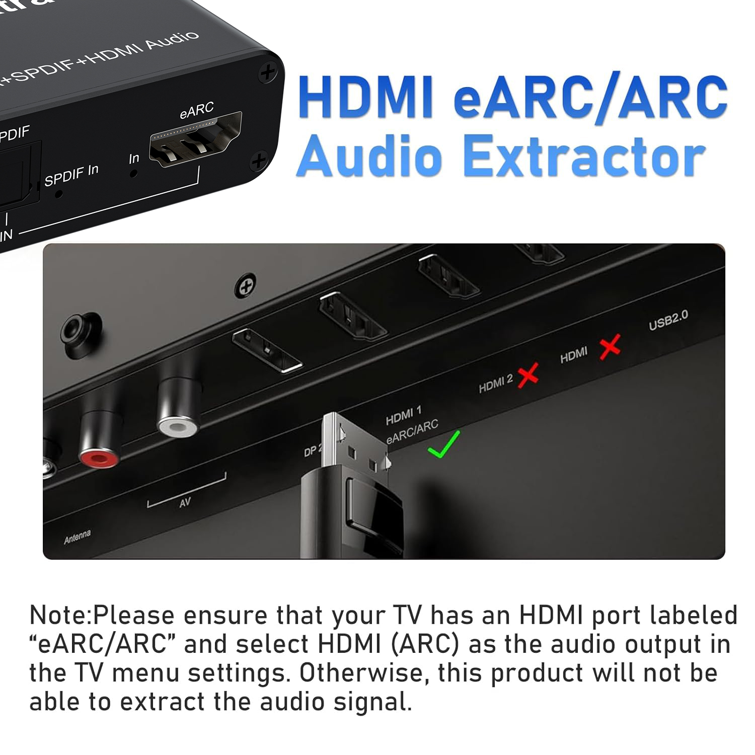 جهاز استخراج الصوت eARC/ARC HD - مراجعة Dolby Atmos Soundbar Hdmi Earc وسعره