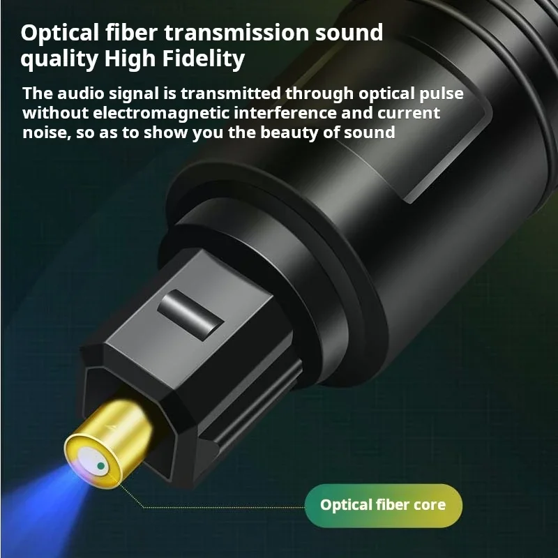 Spdif كابل الصوت البصري الرقمي - مراجعة Optical Audio Cable Toslink Gold Plated وسعره