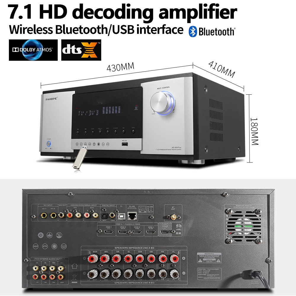 نظام مسرح منزلي 7.1 قنوات مع ص - مراجعة Home Theater System 7.1 Surround Sound وسعره