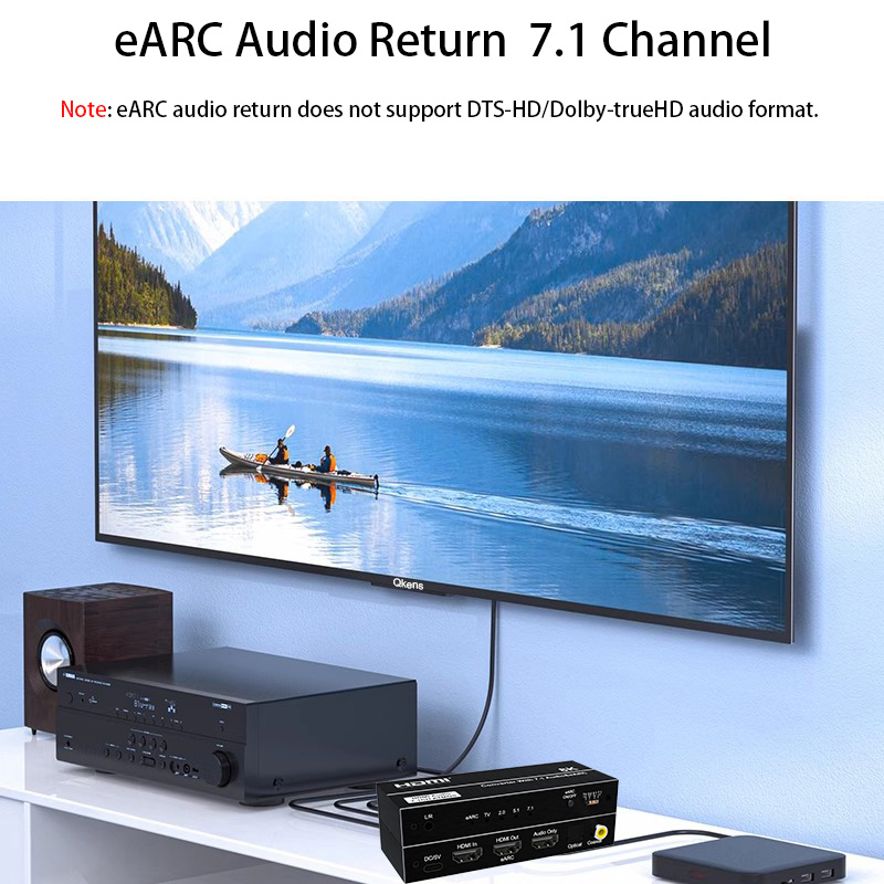 محول صوت HDMI EARC بدقة 8K و60 - مراجعة Dolby Atmos Soundbar Hdmi Earc وسعره