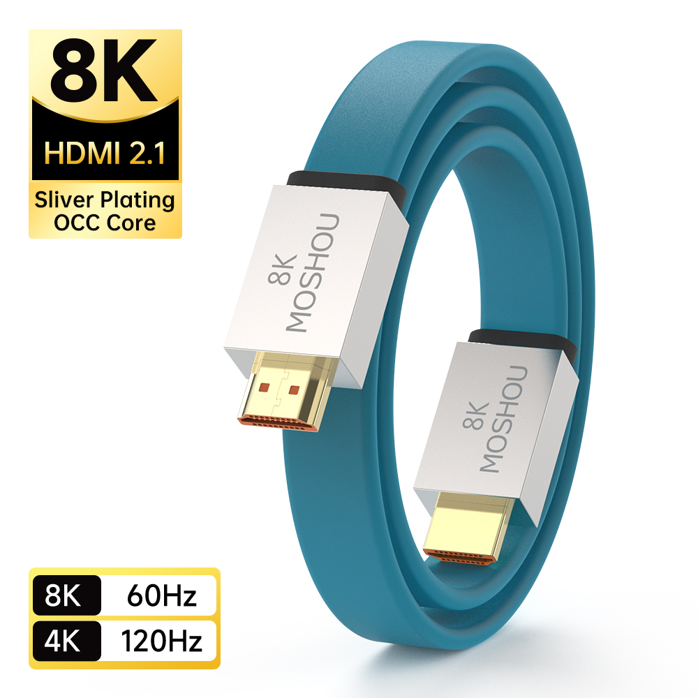 كابل MOSHOU HDMI 2.1 بسرعة 48  - مراجعة Hdmi 2.1 Cable 8K 60Hz 48Gbps Earc وسعره