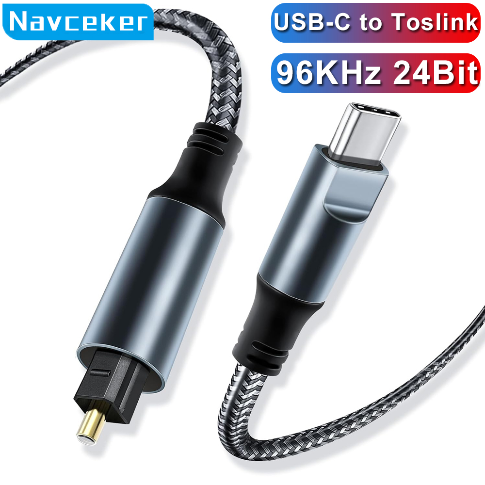 كابل صوت رقمي ستيريو من نوع US - مراجعة Optical Audio Cable Toslink Gold Plated وسعره