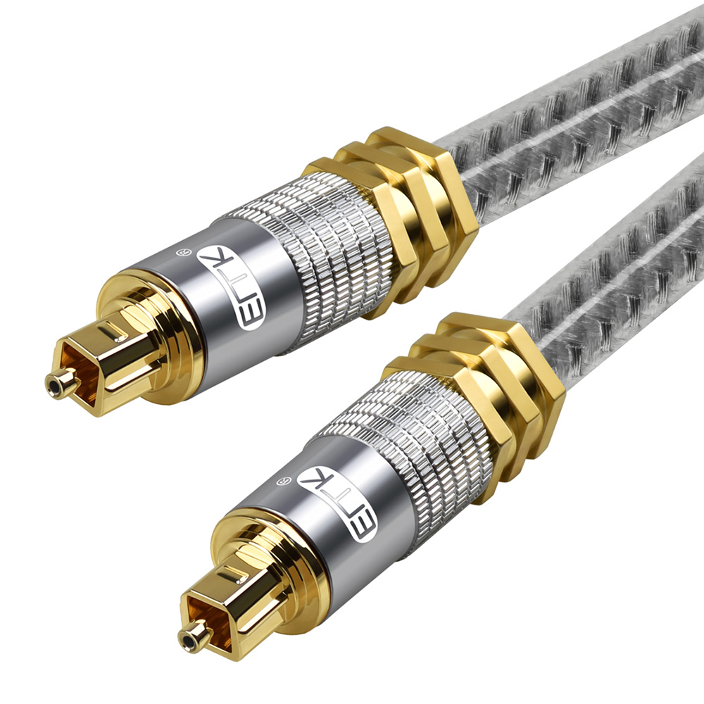 EMK-كابل بصري Toslink مصنوع من - مراجعة Optical Audio Cable Toslink Gold Plated وسعره