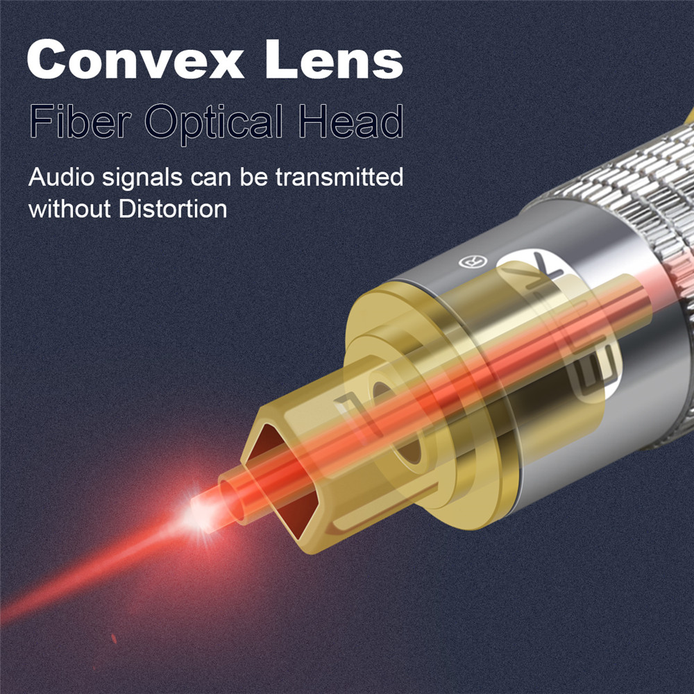 EMK-كابل بصري Toslink مصنوع من - مراجعة Optical Audio Cable Toslink Gold Plated وسعره