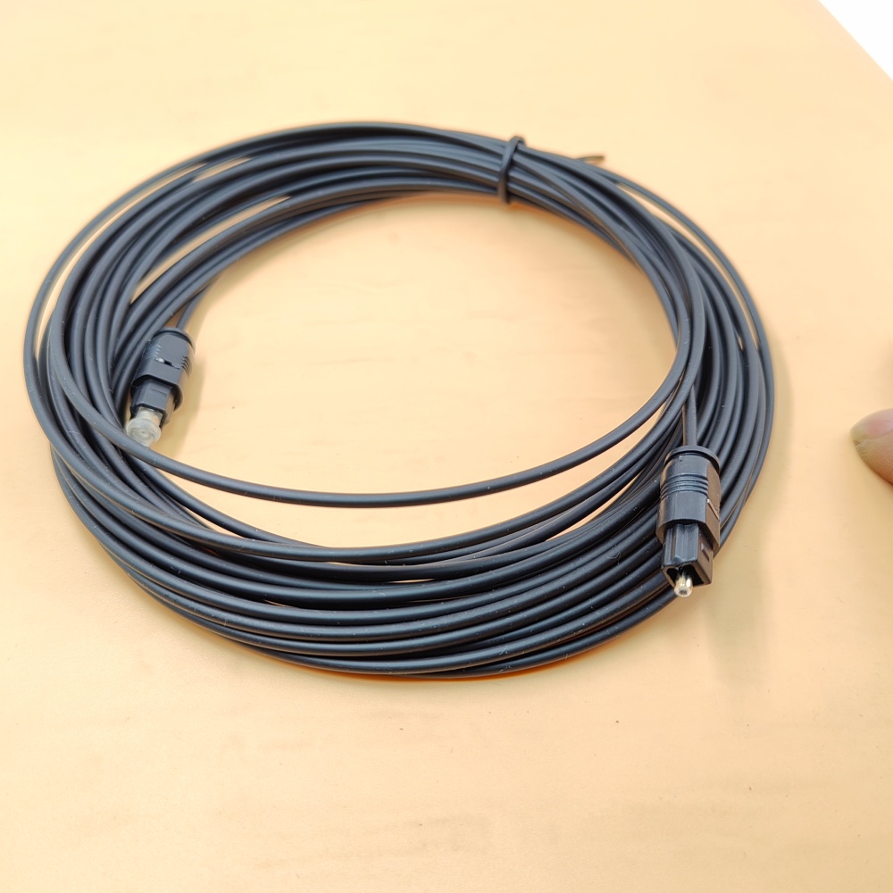 كابل ألياف بصرية رقمي مطلي بال - مراجعة Optical Audio Cable Toslink Gold Plated وسعره