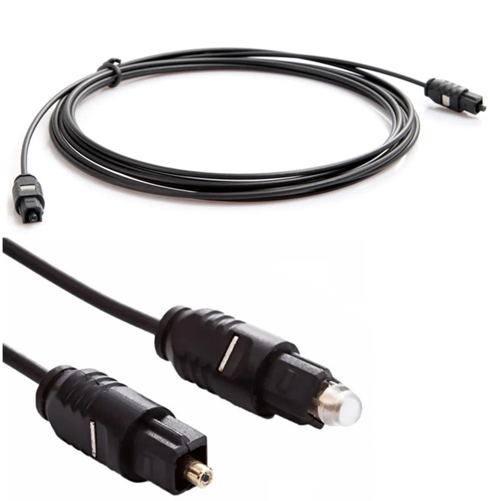 كابل ألياف بصرية رقمي مطلي بال - مراجعة Optical Audio Cable Toslink Gold Plated وسعره