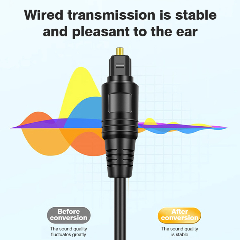 1 إلى 2 Toslink كابل الصوت الب - مراجعة Optical Audio Cable Toslink Gold Plated وسعره