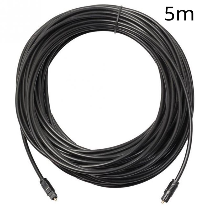 كابل صوت رقمي بصري Toslink مطل - مراجعة Optical Audio Cable Toslink Gold Plated وسعره