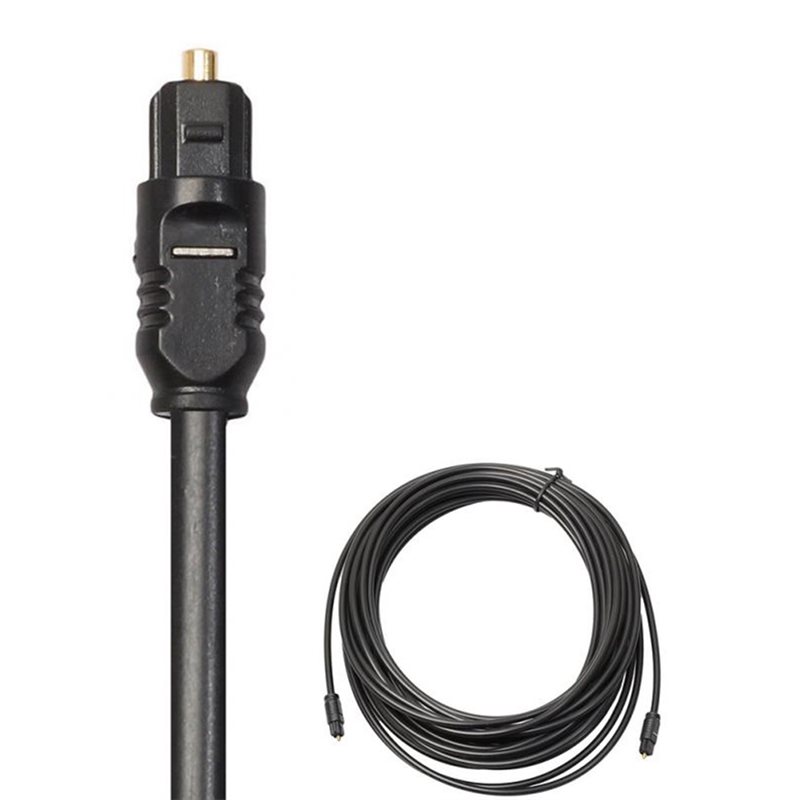 كابل صوت رقمي بصري Toslink مطل - مراجعة Optical Audio Cable Toslink Gold Plated وسعره
