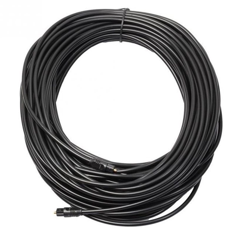كابل صوت رقمي بصري Toslink مطل - مراجعة Optical Audio Cable Toslink Gold Plated وسعره