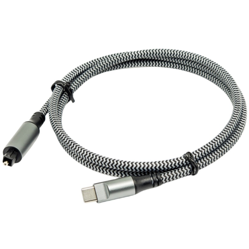 كابل صوت USB C مضفر إلى كابل ص - مراجعة Optical Audio Cable Toslink Gold Plated وسعره