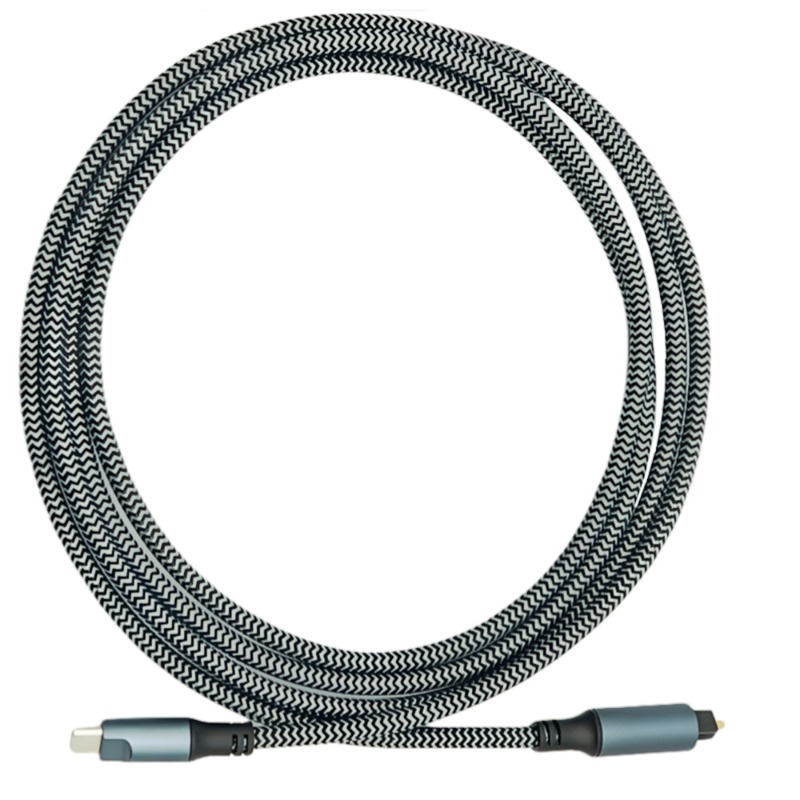 كابل صوت USB C مضفر إلى كابل ص - مراجعة Optical Audio Cable Toslink Gold Plated وسعره