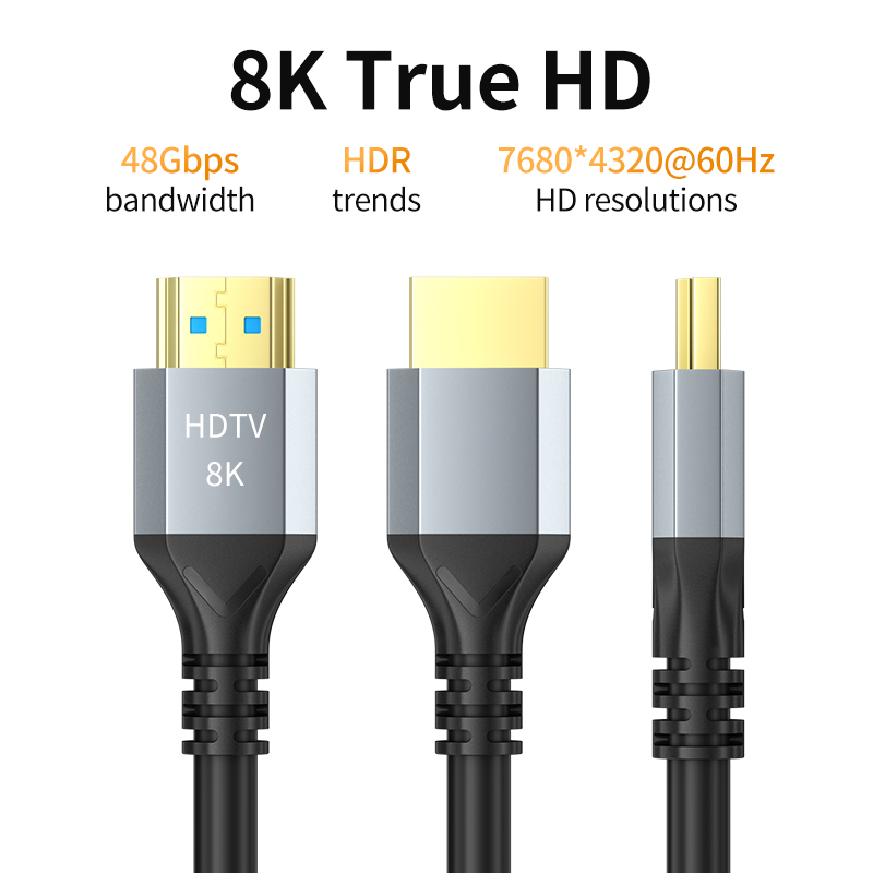كابل HDMI 8K HDMI 2.1 8K @ 60  - مراجعة Hdmi 2.1 Cable 8K 60Hz 48Gbps Earc وسعره